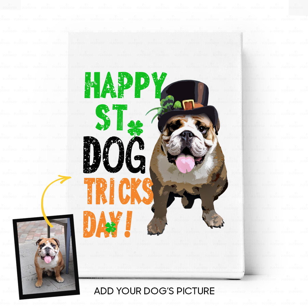 Custom Dog Canvas - Personalized Creative Gift Idea - Happy St Dog Tricks Day For Dog Lover - Matte Canvas