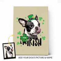Thumbnail for Personalized Gift Canvas For Dog Lover - I'm Irish You - Matte Canvas