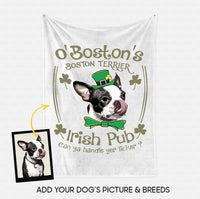 Thumbnail for Custom Dog Blanket - Personalized Creative Gift Idea - Irish Pub For Dog Lover - Fleece Blanket