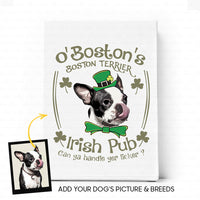 Thumbnail for Personalized Gift Canvas For Dog Lover - Irish Pub - Matte Canvas