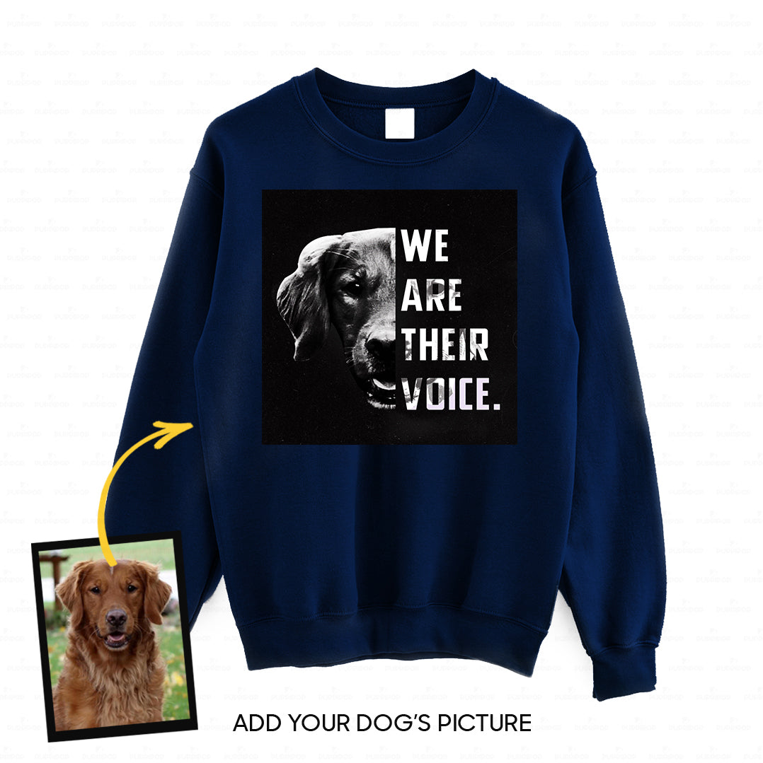 Personalized Dog Gift Idea - We Are Their Voice For Dog Lovers - Standard Crew Neck Sweatshirt