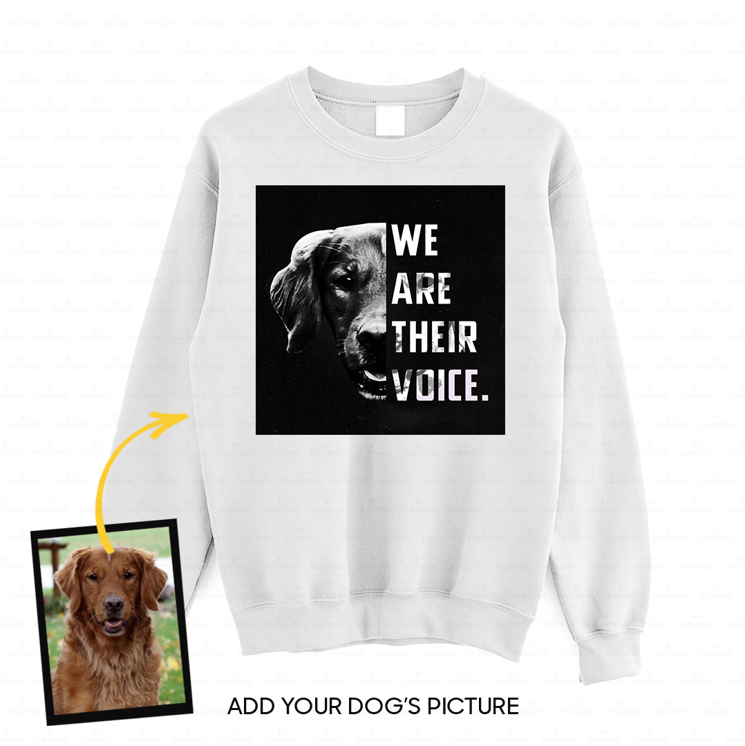 Personalized Dog Gift Idea - We Are Their Voice For Dog Lovers - Standard Crew Neck Sweatshirt