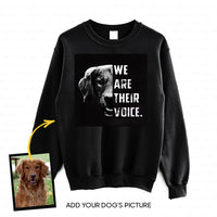 Thumbnail for Personalized Dog Gift Idea - We Are Their Voice For Dog Lovers - Standard Crew Neck Sweatshirt