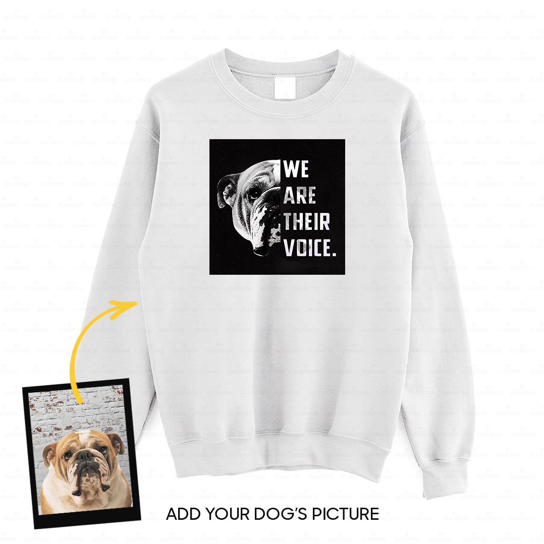 Personalized Dog Gift Idea - We Are Their Voice 2 For Dog Lovers - Standard Crew Neck Sweatshirt
