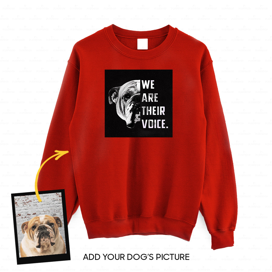 Personalized Dog Gift Idea - We Are Their Voice 2 For Dog Lovers - Standard Crew Neck Sweatshirt