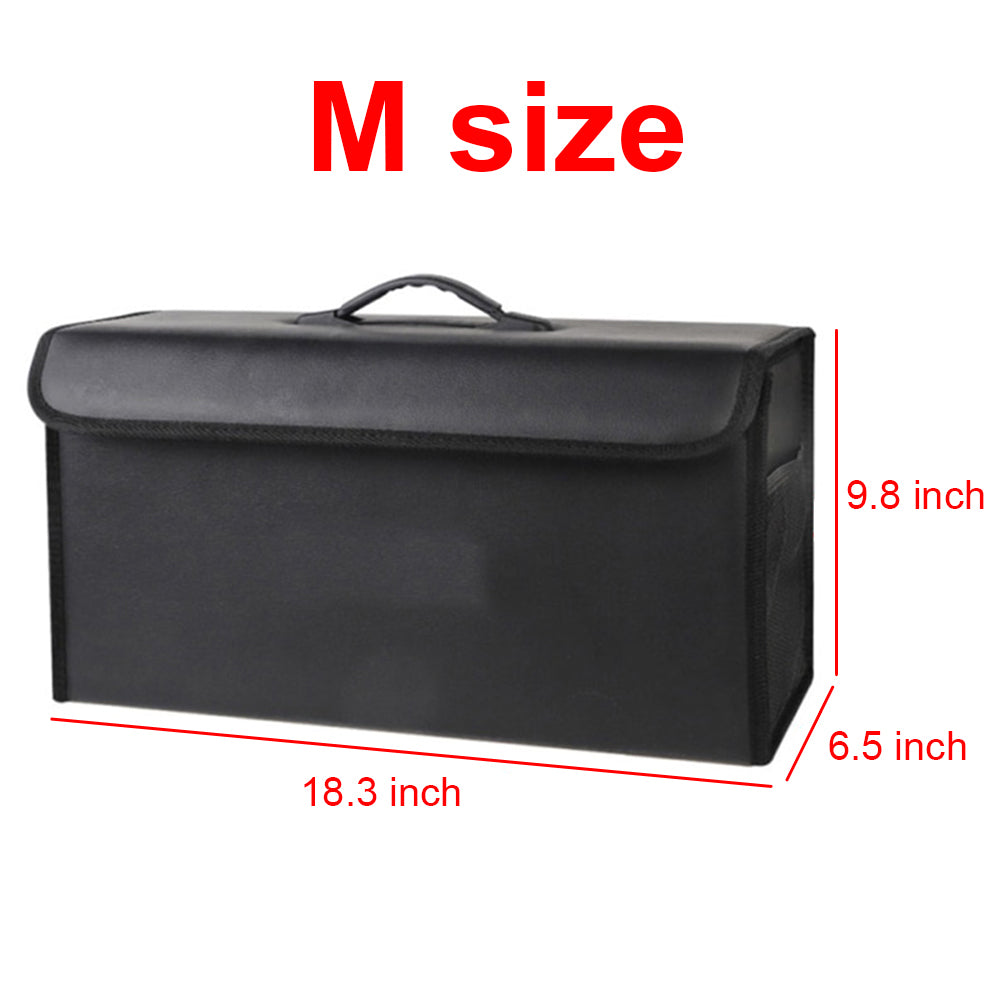 Foldable Trunk Storage Luggage Organizer Box, Custom For Your Cars, Portable Car Storage Box Bin SUV Van Cargo Carrier Caddy for Shopping, Camping Picnic, Home Garage, Car Accessories KX12996