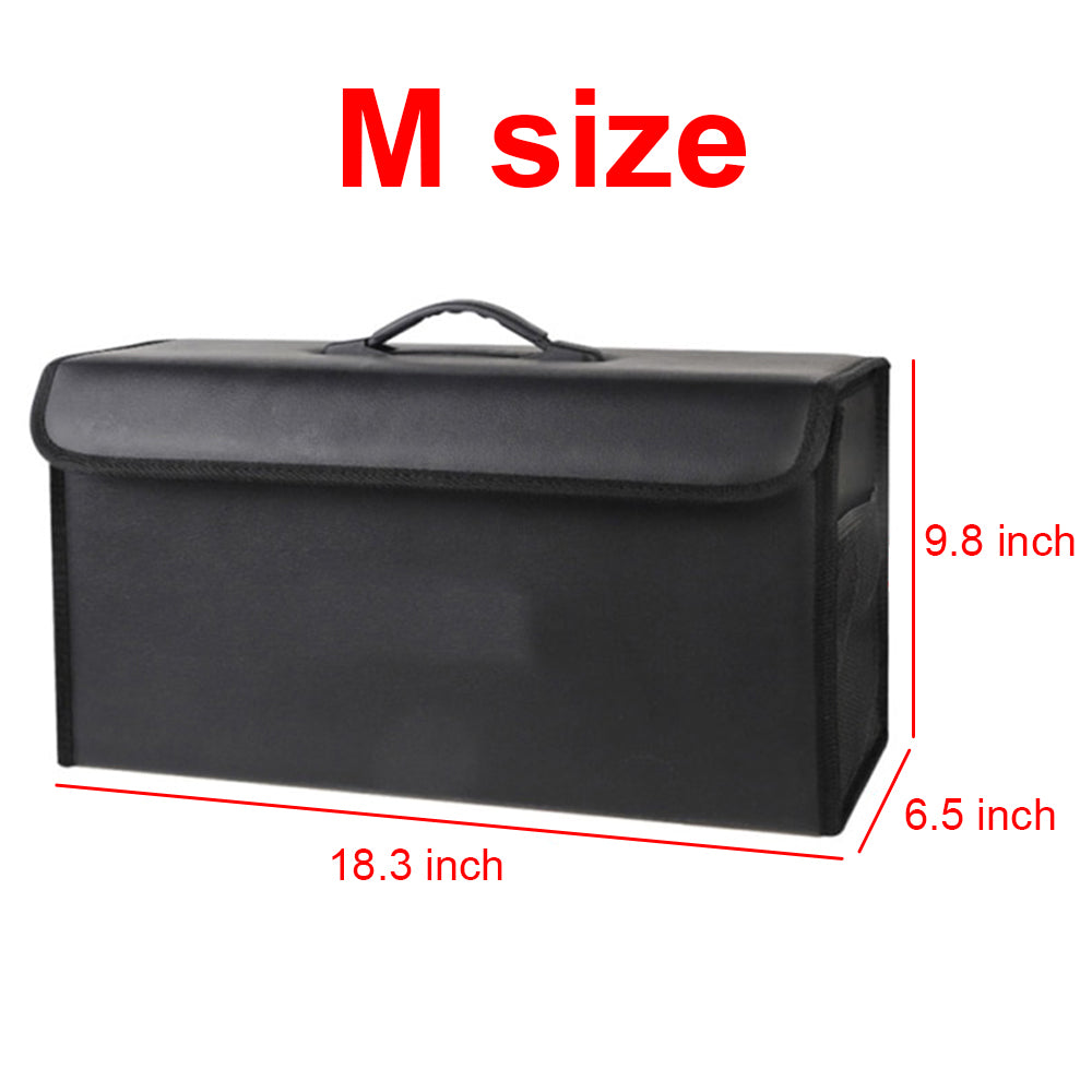 Foldable Trunk Storage Luggage Organizer Box, Custom For Your Cars, Portable Car Storage Box Bin SUV Van Cargo Carrier Caddy for Shopping, Camping Picnic, Home Garage, Car Accessories JG12996