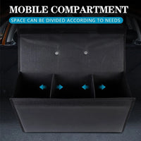 Thumbnail for Foldable Trunk Storage Luggage Organizer Box, Custom For Your Cars, Portable Car Storage Box Bin SUV Van Cargo Carrier Caddy for Shopping, Camping Picnic, Home Garage, Car Accessories JE12996
