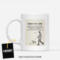 Thumbnail for Custom Dog Mug - Personalized Thank You For Being Our Dad Gift For Dad - White Mug