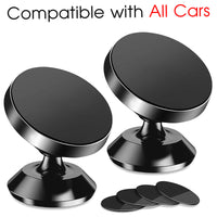 Thumbnail for [2 Pack ] Magnetic Phone Mount, Custom For Your Cars, [ Super Strong Magnet ] [ with 4 Metal Plate ] car Magnetic Phone Holder, [ 360° Rotation ] Universal Dashboard car Mount Fits All Cell Phones, Car Accessories MT13982