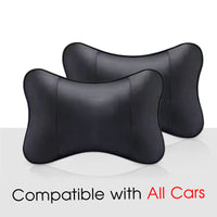 Thumbnail for Thickened Foam Car Neck Pillow, Custom For Your Cars, Soft Leather Headrest (2 Pieces) for Driving Home Office, Car Accessories HY13990