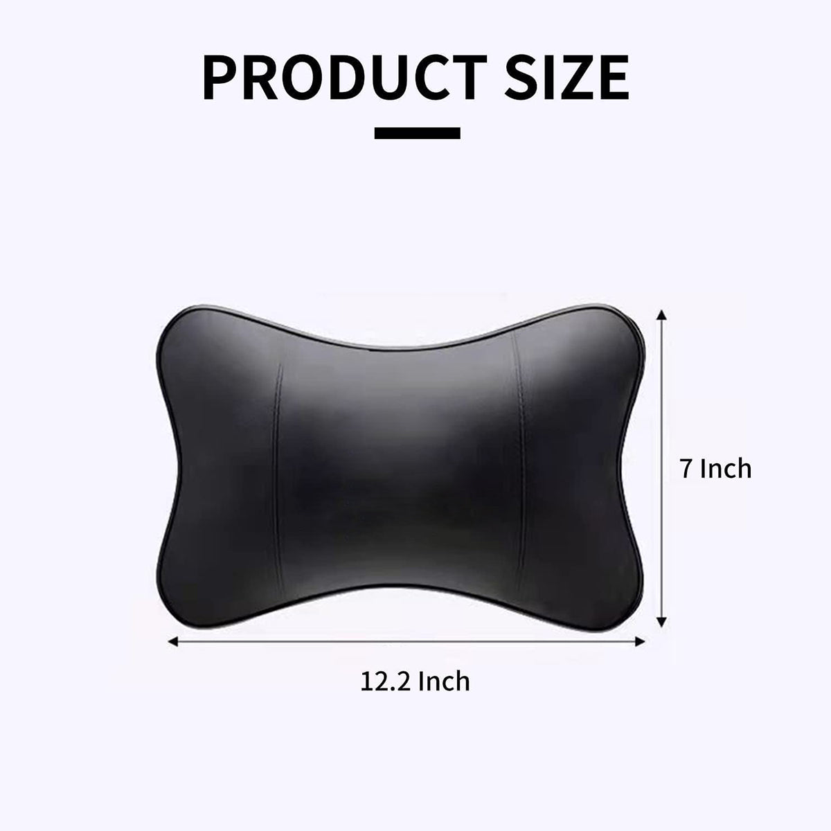 Thickened Foam Car Neck Pillow, Custom For Your Cars, Soft Leather Headrest (2 Pieces) for Driving Home Office, Car Accessories SU13990
