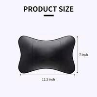 Thumbnail for Thickened Foam Car Neck Pillow, Custom For Your Cars, Soft Leather Headrest (2 Pieces) for Driving Home Office, Car Accessories SU13990