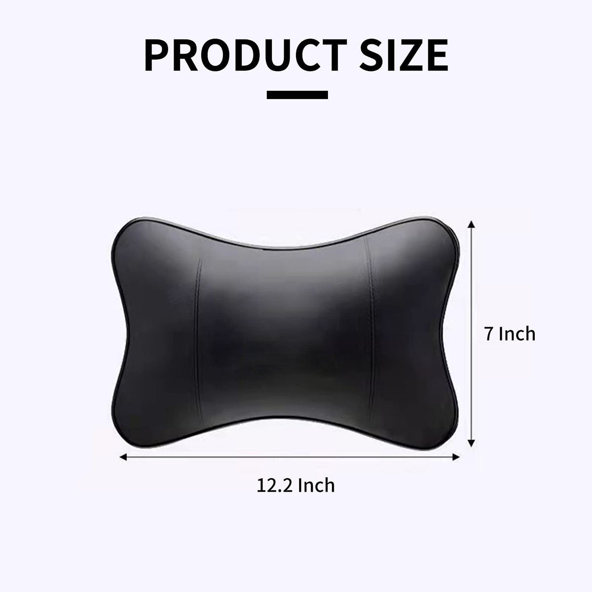 Thickened Foam Car Neck Pillow, Custom For Your Cars, Soft Leather Headrest (2 Pieces) for Driving Home Office, Car Accessories LR13990