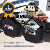Thumbnail for Tire Covers 4 Pack, Custom fit for Car , Tough Tire Wheel Protector for Truck, SUV, Trailer, Camper, RV - Universal Fits Tire