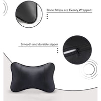 Thumbnail for Thickened Foam Car Neck Pillow, Custom For Your Cars, Soft Leather Headrest (2 Pieces) for Driving Home Office, Car Accessories SU13990