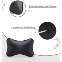 Thumbnail for Thickened Foam Car Neck Pillow, Custom For Your Cars, Soft Leather Headrest (2 Pieces) for Driving Home Office, Car Accessories MY13990