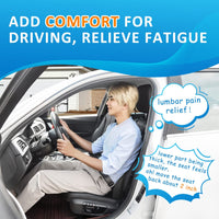 Thumbnail for Lumbar Support Pillow Car Back Support, Custom fit for Car, Memory Foam Car Lumbar Support for Driving Fatigue / Back Pain Relief, Dual Straps Better Fix The Car Cushion