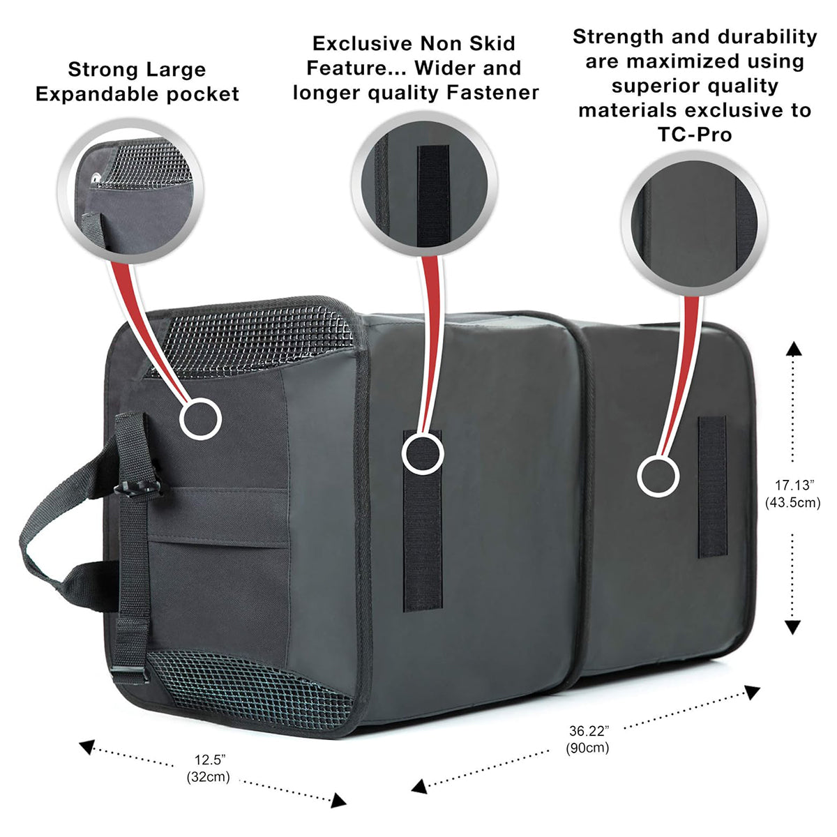 Trunk Organizer, Custom fit for Car, Premium Multi Compartments Collapsible Cargo Storage & Accessories