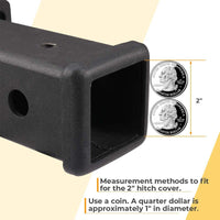 Thumbnail for Trailer Hitch Cover, Custom For Your Cars, 2 Pack 2 Inch Receiver Hitch Plug Insert Tube Hitch Plug Trailer Hitch Plug Receiver Tube Cover, Car Accessories MY13987