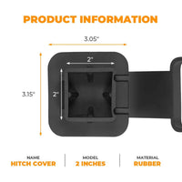 Thumbnail for Trailer Hitch Cover, Custom For Your Cars, 2 Pack 2 Inch Receiver Hitch Plug Insert Tube Hitch Plug Trailer Hitch Plug Receiver Tube Cover, Car Accessories MY13987