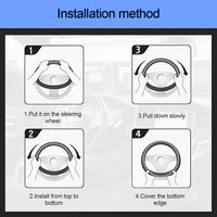 Thumbnail for Steering Wheel Cover, Custom fit for Sedan SUVs, Non-Slip, Elastic, Steering Wheel Cover for Men and Women, Universal Fit for Cars, Vehicles, SUVs