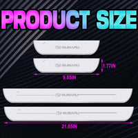 Thumbnail for 4 PCS Free Customization Wiring-Free LED Car Door Lights, Custom fit for Subaru, Logo Car Pedal Pathway Light, IP67 Waterproof, 7 Preset Lighting Colors, Auto-Sensing, Wireless Car Door Welcome Courtesy Light for All Car Models