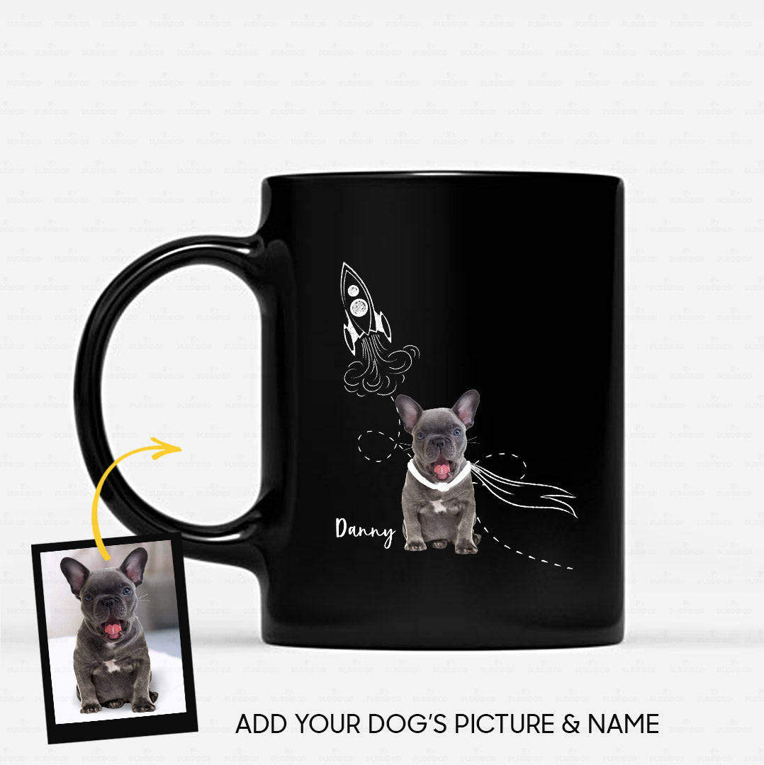 Personalized Mug Line Art For Dog Lover - Funny Sketching - Black Mug