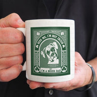 Thumbnail for Personalized St Patrick Gift Idea - Kiss Me, I'm Not Irish But I'm A Boxer Dad - White Mug