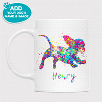 Thumbnail for Personalized Dog Gift - Painting Color For Puppy Lovers - White Mug