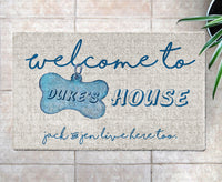 Thumbnail for Personalized Dog Gift Idea - Welcome To Puppy's House For Dog Lovers - Doormat