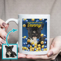Thumbnail for Personalized Gift - Funny Icon Reaction Social Media Portrait Puppy For Puppy Lovers - White Mug