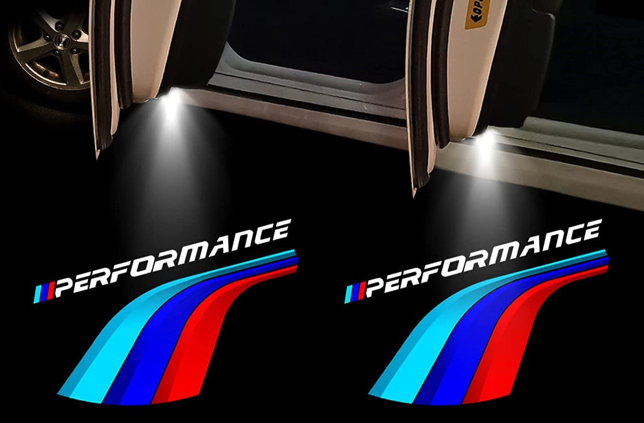 Performance Car Door Light Logo for Accessories 3 4 5 6 7 M X3 X4 X5 Series, Not Fit G20/21/22/23/26/29/80/82/83, G02/05/06/07, E39/46/53