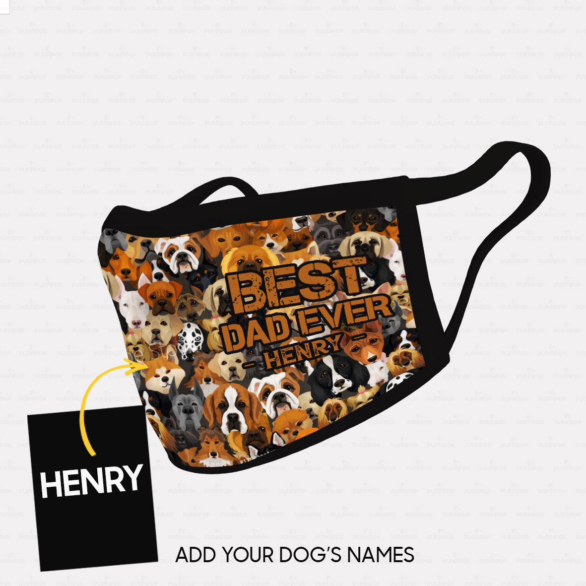 Personalized Dog Gift Idea - Dog Face 2 For Dog Lovers - Cloth Mask