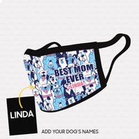 Thumbnail for Personalized Dog Gift Idea - Dog Face For Dog Lovers 1 - Cloth Mask