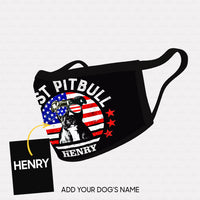 Thumbnail for Personalized Dog Gift Idea - American Flag 3 For Dog Lovers - Cloth Mask