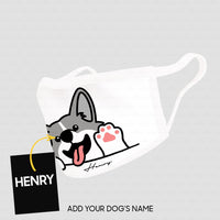Thumbnail for Personalized Dog Gift Idea - Corgi Face For Dog Lovers - Cloth Mask