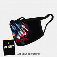 Thumbnail for Personalized Dog Gift Idea - American Flag 4 For Dog Lovers - Cloth Mask