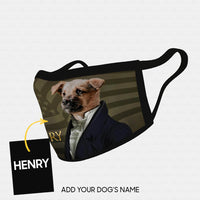 Thumbnail for Personalized Dog Gift Idea - Royal Dog's Portrait 6 For Dog Lovers - Cloth Mask