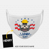 Thumbnail for Personalized Dog Gift Idea - Happy Labor Day Rocking Dog Worker For Dog Lovers - Cloth Mask