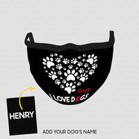Thumbnail for Personalized Dog Gift Idea - Dog Paws 4 For Dog Lovers - Cloth Mask
