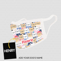 Thumbnail for Personalized Dog Gift Idea - Cute Dogs 10 For Dog Lovers - Cloth Mask