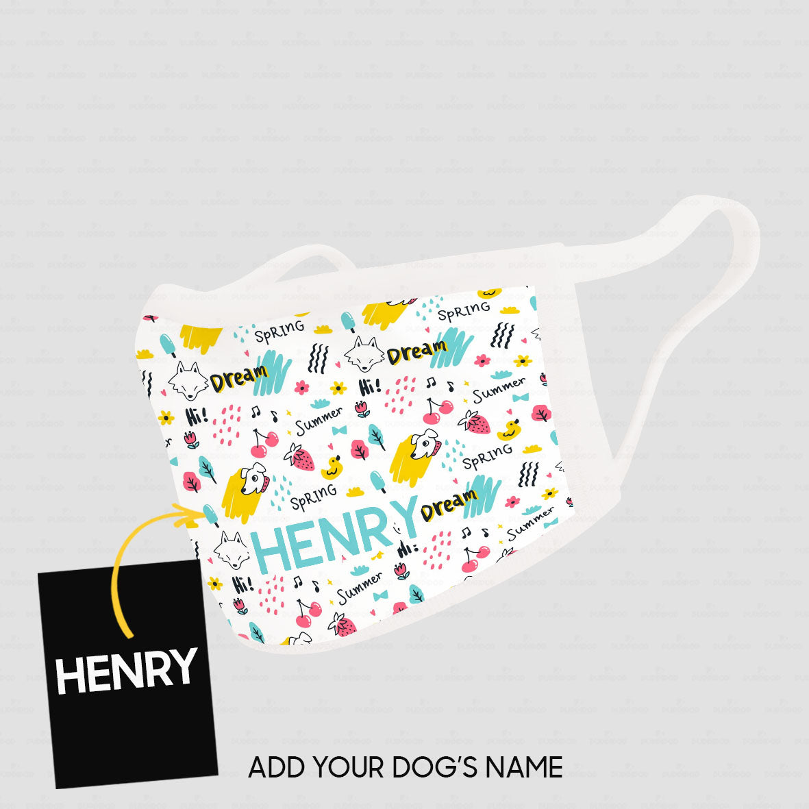 Personalized Dog Gift Idea - Cute Dogs 12 For Dog Lovers - Cloth Mask