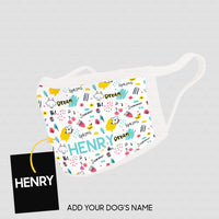 Thumbnail for Personalized Dog Gift Idea - Cute Dogs 12 For Dog Lovers - Cloth Mask