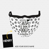 Thumbnail for Personalized Dog Gift Idea - Dog Paws 1 For Dog Lovers - Cloth Mask