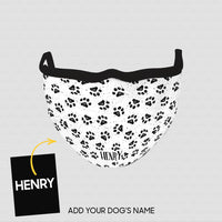 Thumbnail for Personalized Dog Gift Idea - Dog Paws 2 For Dog Lovers - Cloth Mask