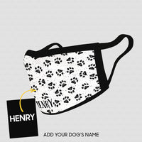 Thumbnail for Personalized Dog Gift Idea - Dog Paws 2 For Dog Lovers - Cloth Mask
