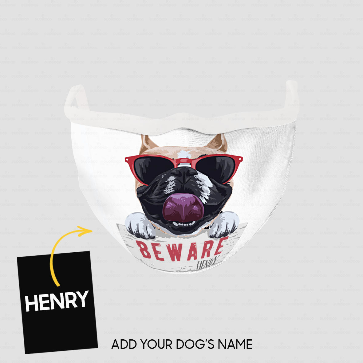 Personalized Dog Gift Idea - Dog Be Ware For Dog Lovers - Cloth Mask
