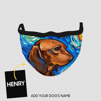 Thumbnail for Personalized Dog Gift Idea - Dog In Art For Dog Lovers - Cloth Mask