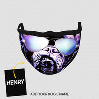 Thumbnail for Personalized Dog Gift Idea - Dog With Mocking Smile For Dog Lovers - Cloth Mask